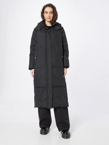 Noa Noa Winter Coat in Black: front