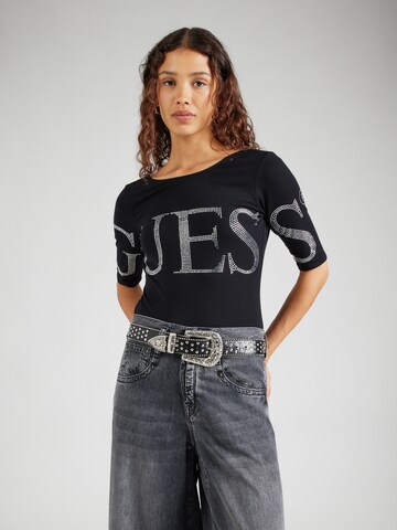 GUESS Κορμάκι-μπλουζάκι σε μαύρο: μπροστά