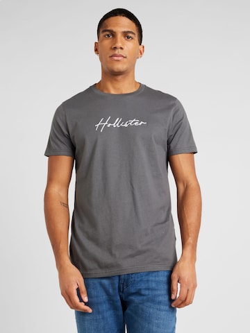 HOLLISTER - Camisa em cinzento: frente