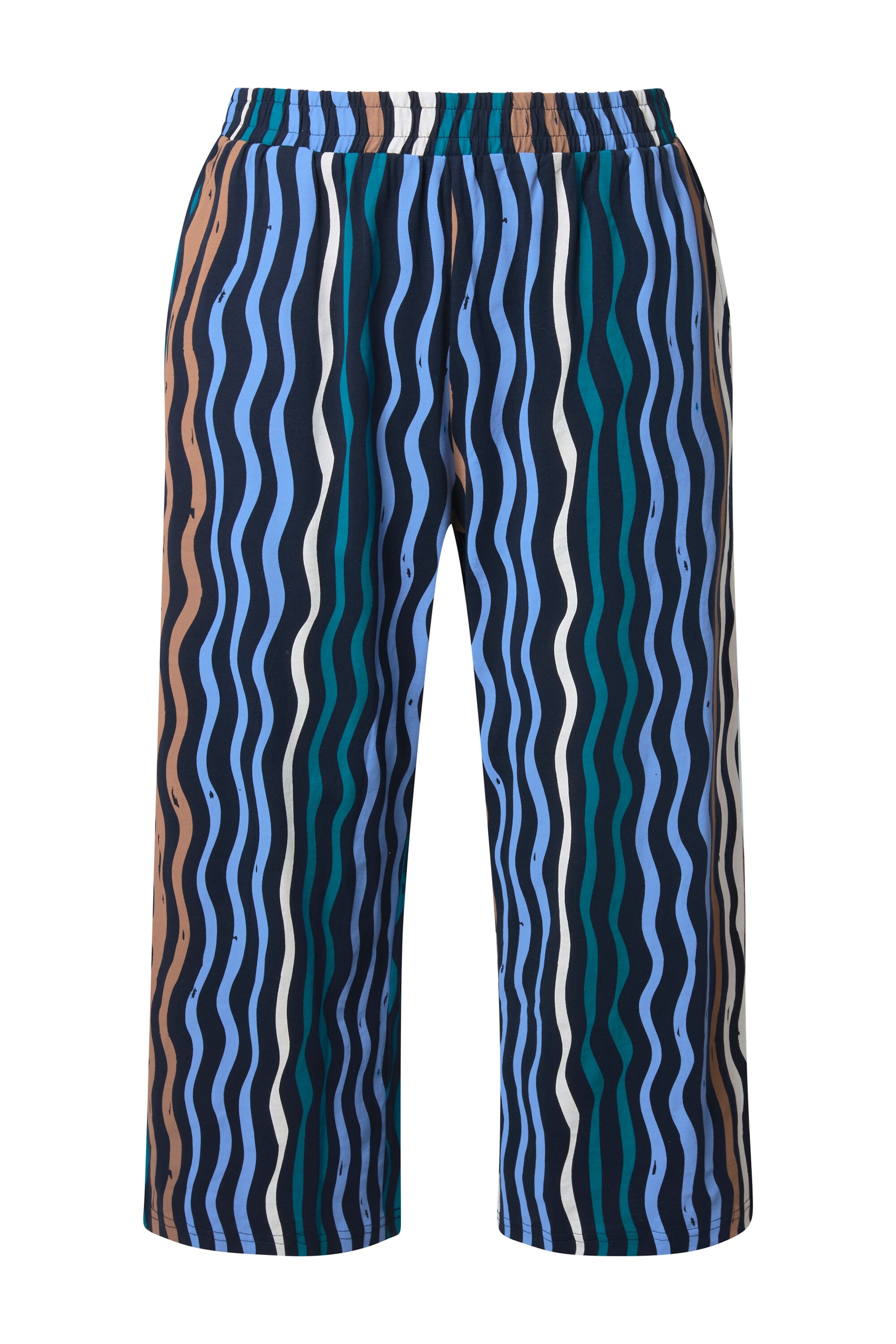 Ulla Popken Broek in 42-44/Regular in de kleur Marine / Gemengde kleuren, Productweergave