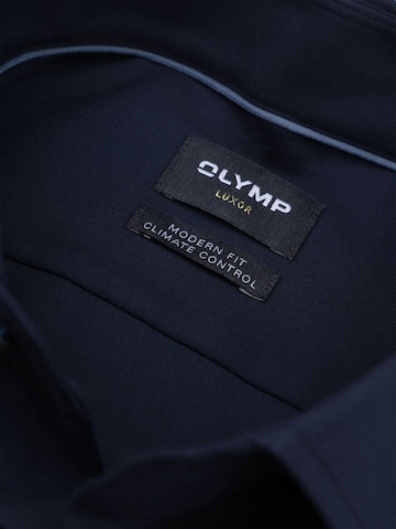 OLYMP Regular fit Button Up Shirt 'Luxor 24/Seven' in Blue