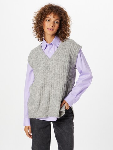 ICHI Sweater 'KAMARA' in Grey: front