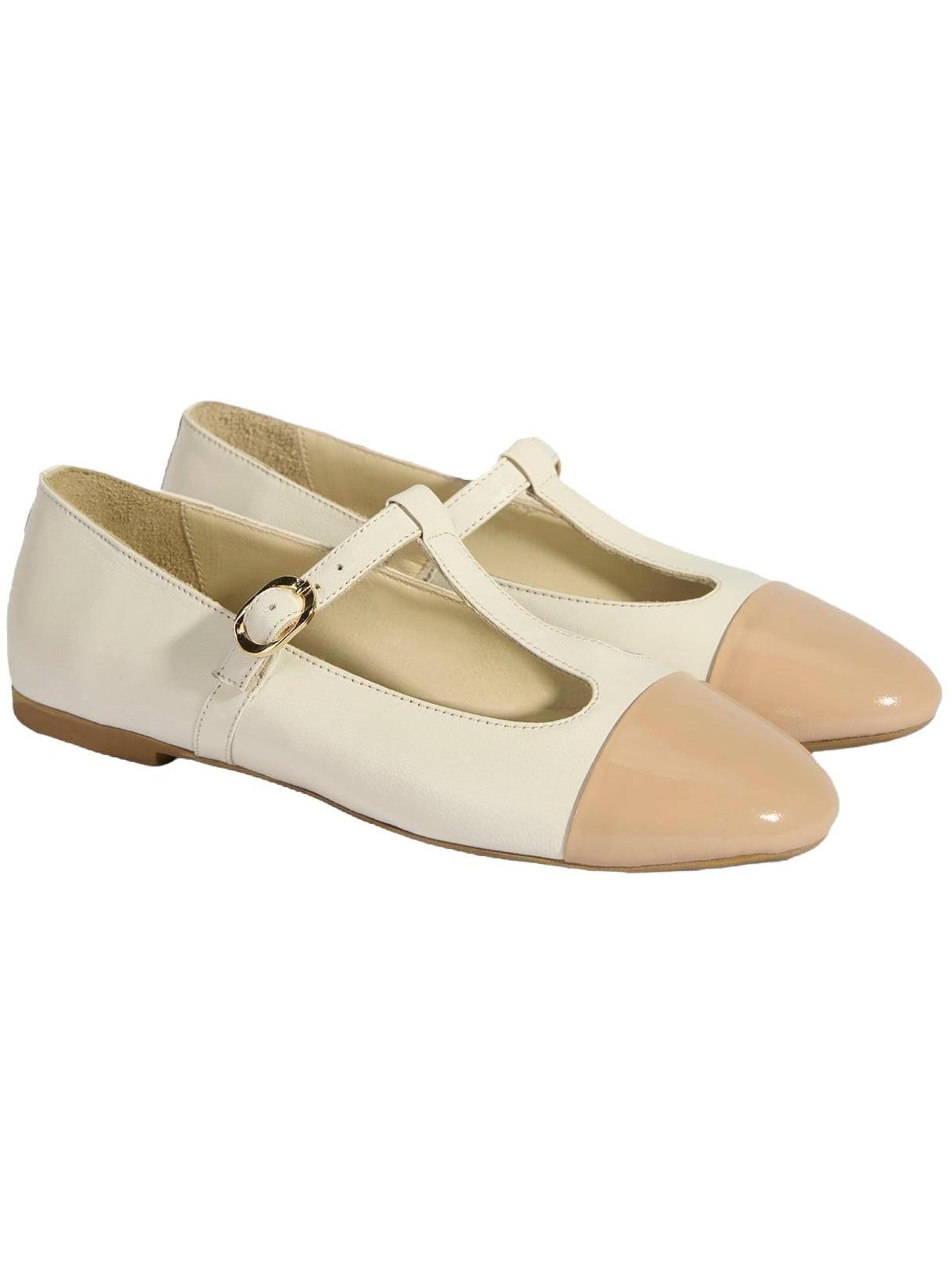 Desa Ballerina 'Ballettschuhe' in Wit: voorkant
