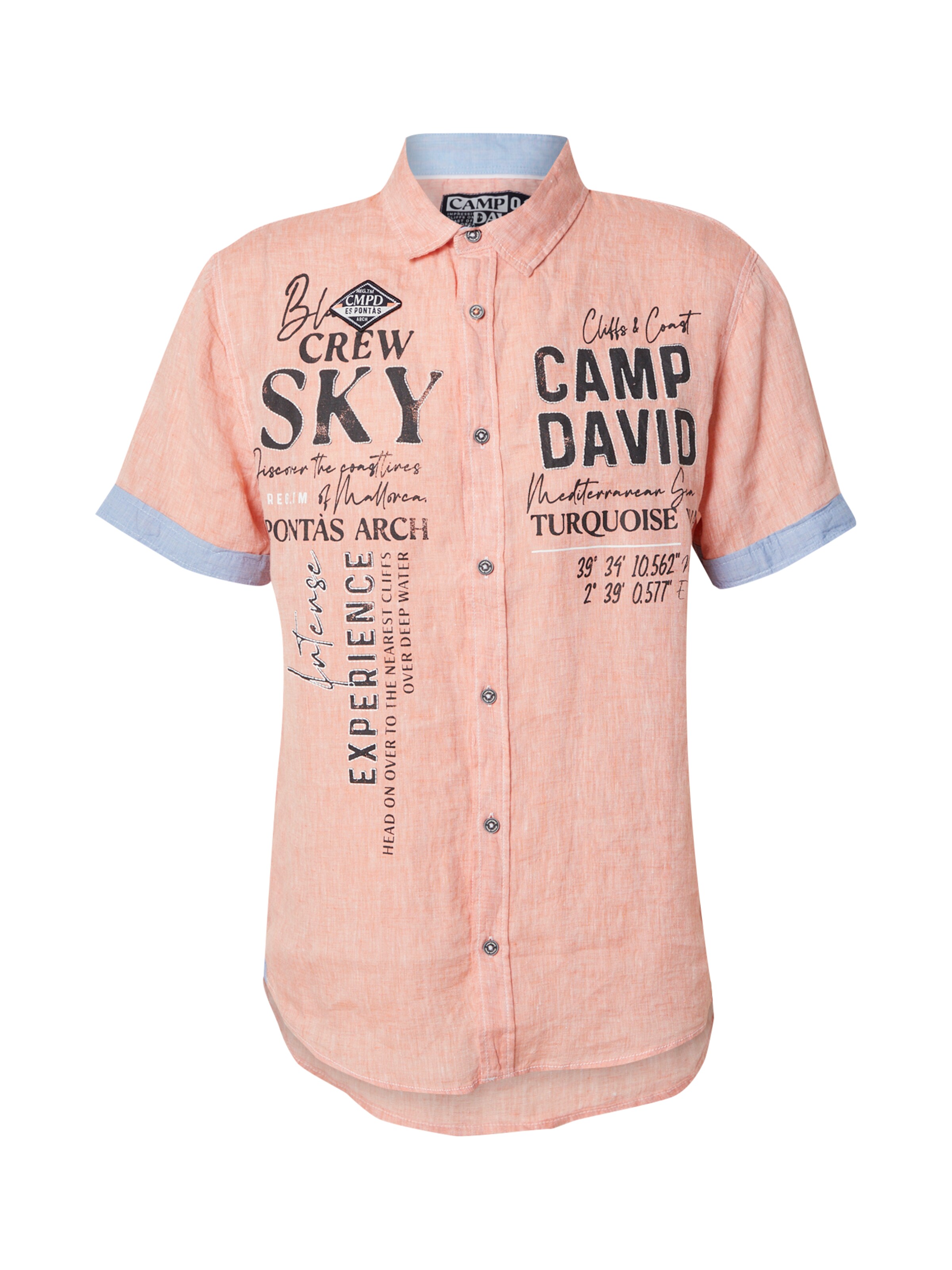 oranžs CAMP DAVID Krekls: no priekšpuses