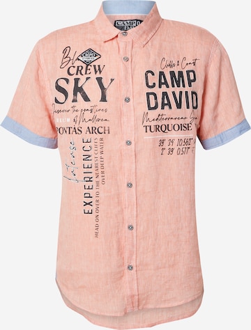 Chemise CAMP DAVID en orange : devant