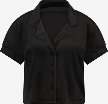 Hunkemöller - Camiseta para dormir en negro: frente