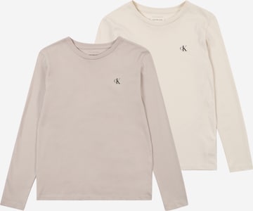 Calvin Klein Jeans Футболка в Бежевый: спереди