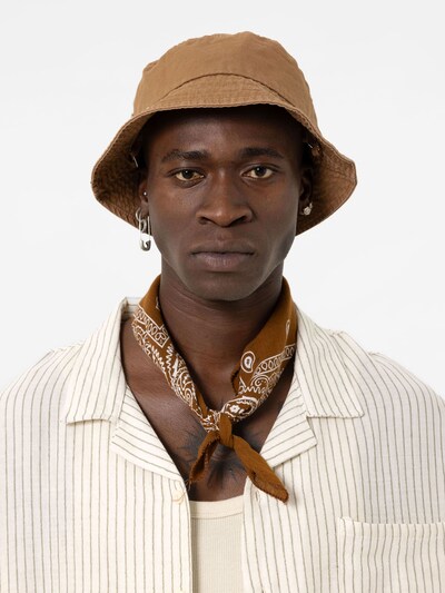 VAMOS CLO Button Up Shirt in Cream / Khaki, Item view