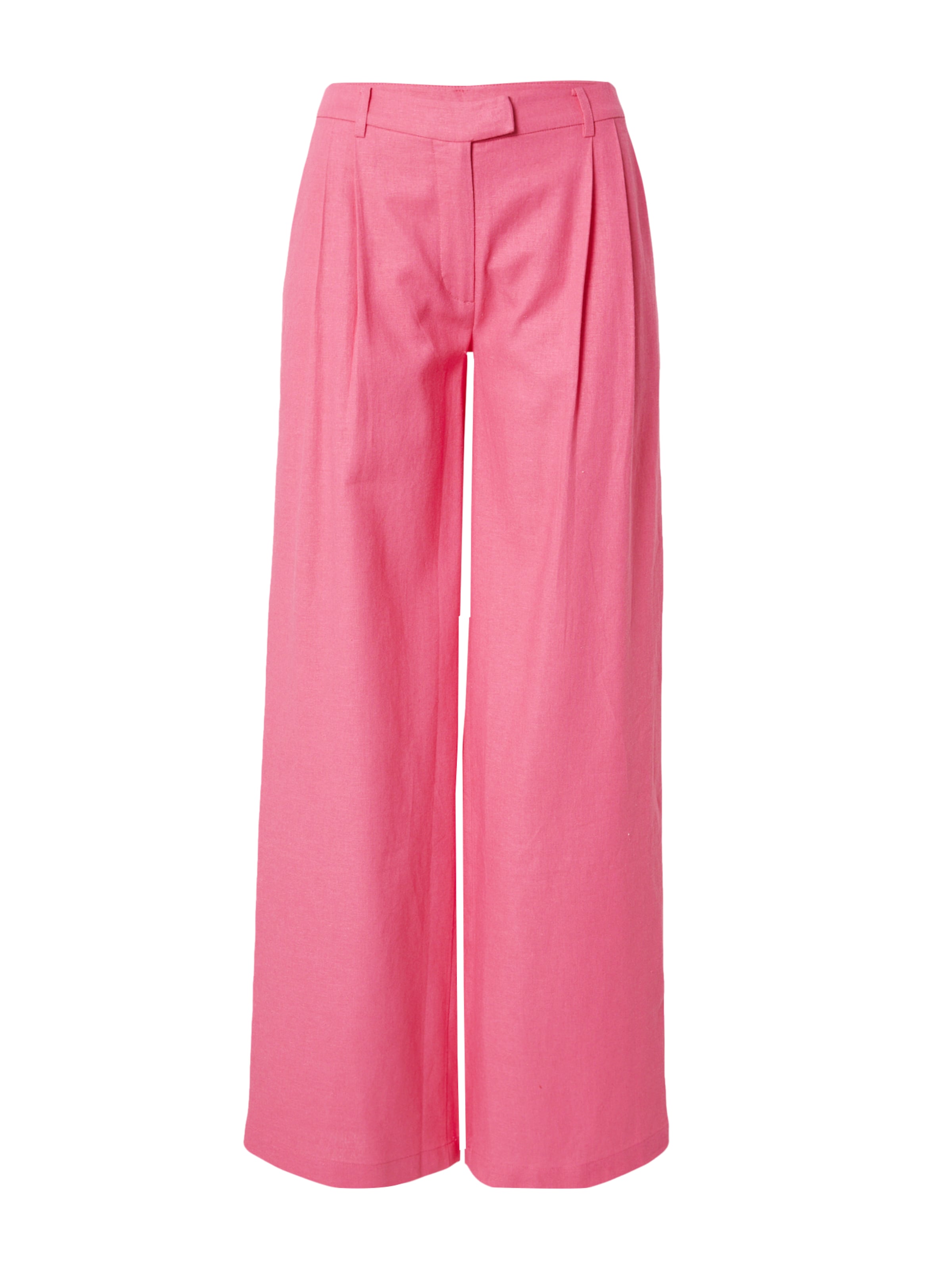 Loosefit Pantalon à pince 'Valeria' LENI KLUM x ABOUT YOU en rose : devant
