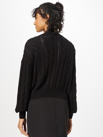 VERO MODA Knit Cardigan 'TANGERINE' in Black