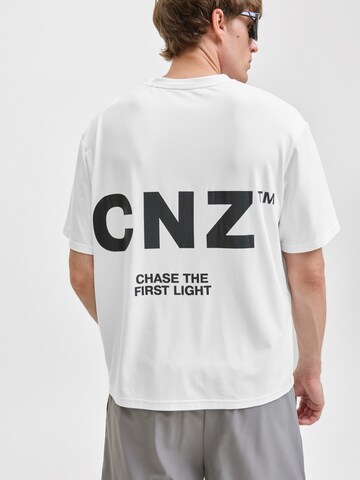 balta JACK & JONES Marškinėliai 'JCOCNZ BERLIN': galas