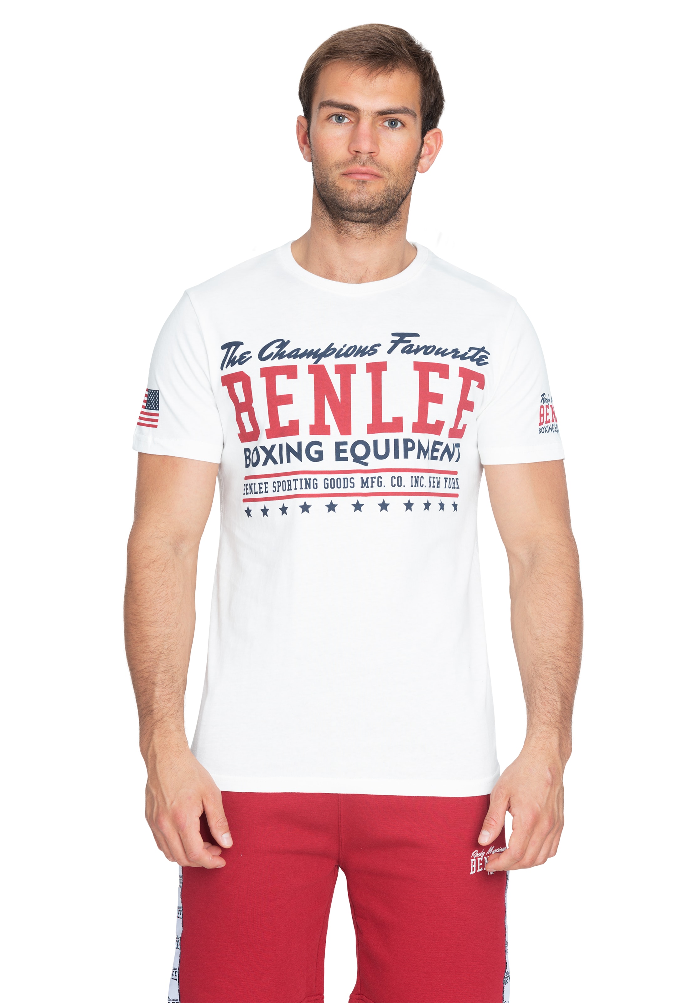 Benlee Funktionstopp &#x27;Champions&#x27; i vit: framsida