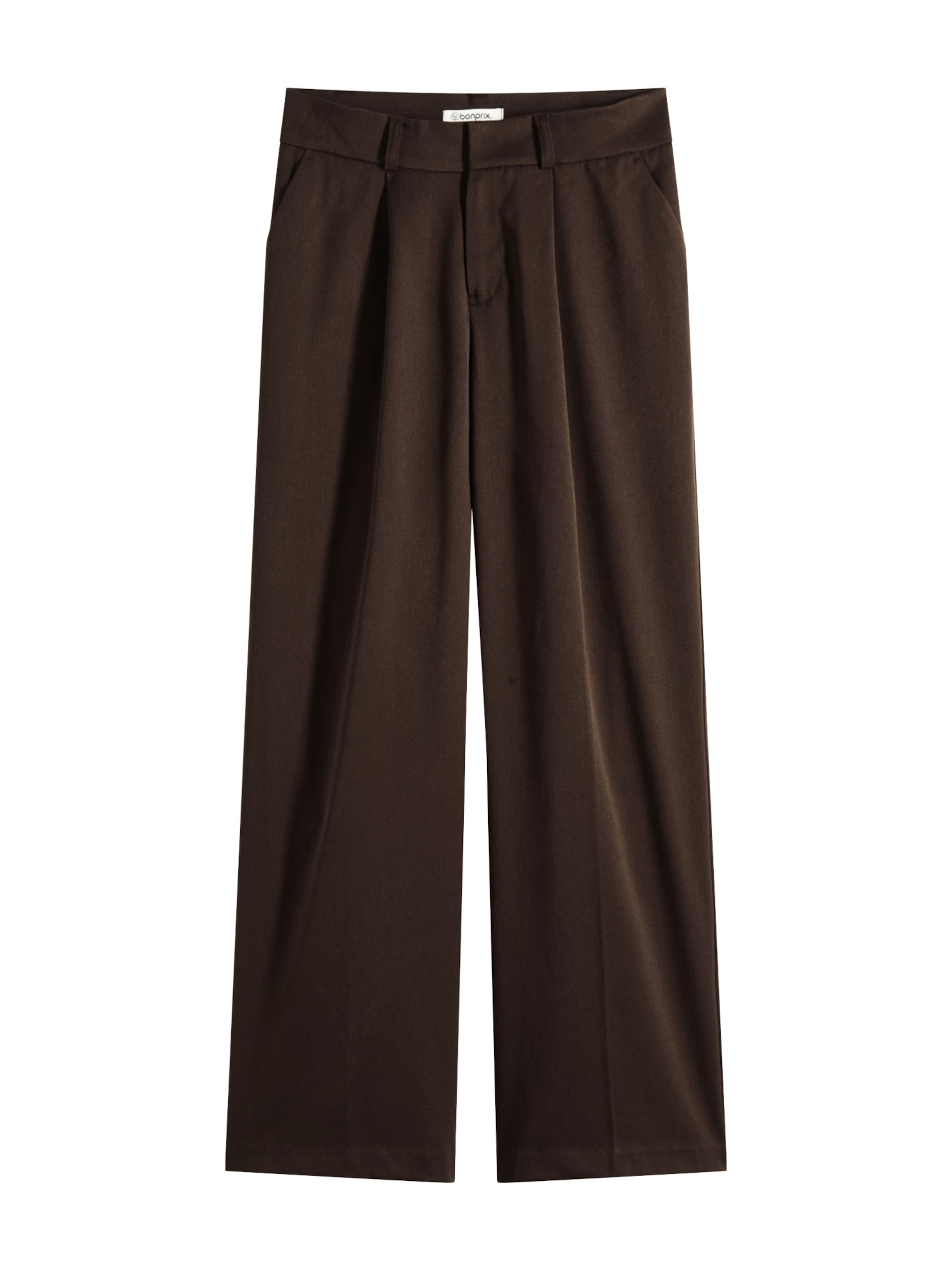 Largi Pantaloni de la bonprix pe maro: față