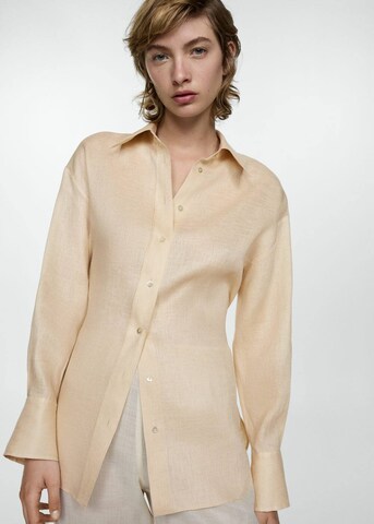 MANGO Bluse 'Luca' in Beige: Vorderseite