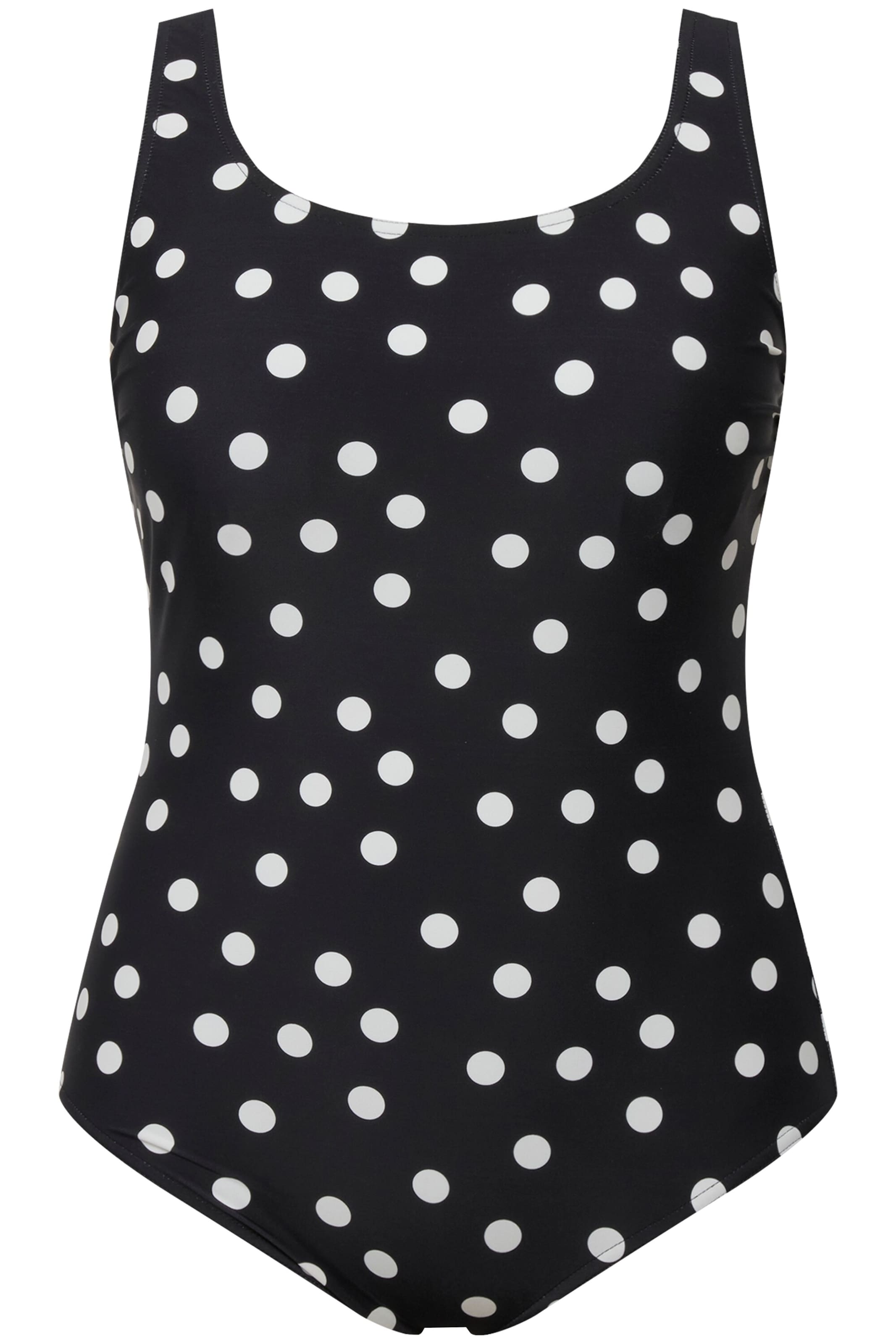 Ulla Popken Swimsuit in Black: front