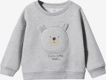 MANGO KIDS Sweatshirt 'Teddy' in Grey: front