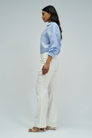 Salsa Jeans Flared ChinoHosen Chino in Weiß