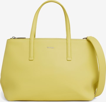 Cabas Calvin Klein en jaune : devant