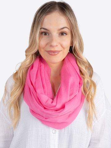 Seasons of April Tunnelsjaal 'Carina' in Roze: voorkant