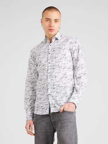 Karl Lagerfeld Slim fit Button Up Shirt in White: front