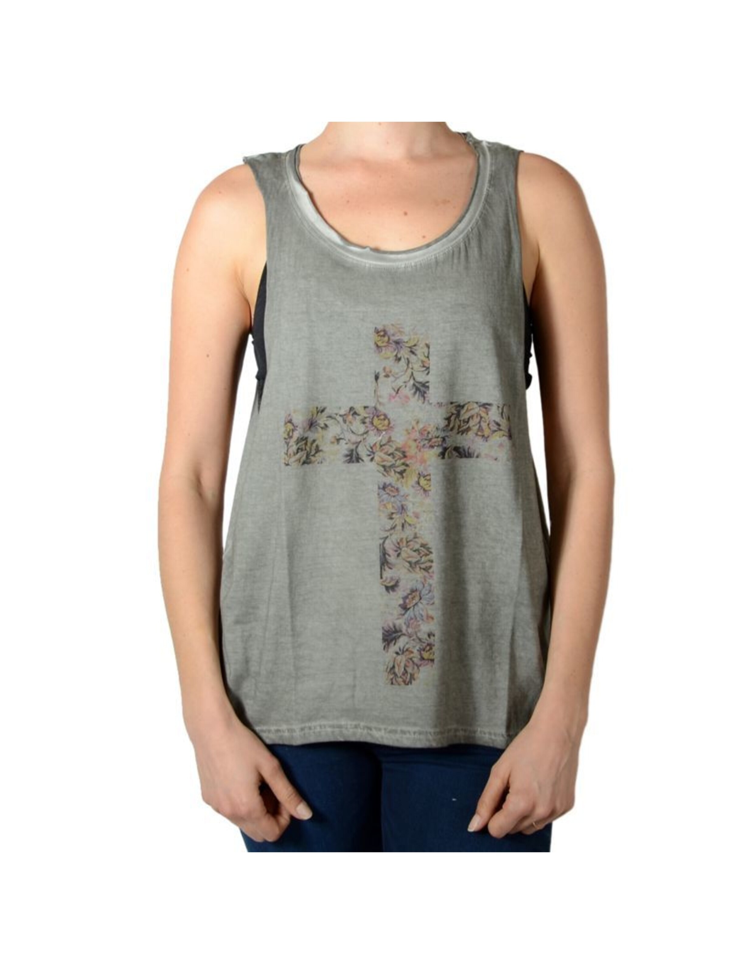 ELEVEN PARIS Shirt in Grijs: voorkant