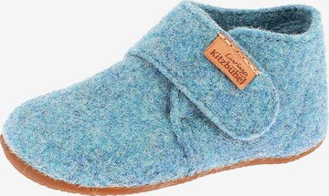 Living Kitzbühel Hausschuh 'Filz' in Blau: Vorderseite