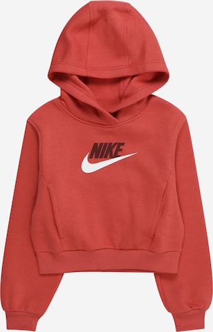 Nike Sportswear Sweatshirt 'CLUB FLEECE' in Rot: predná strana