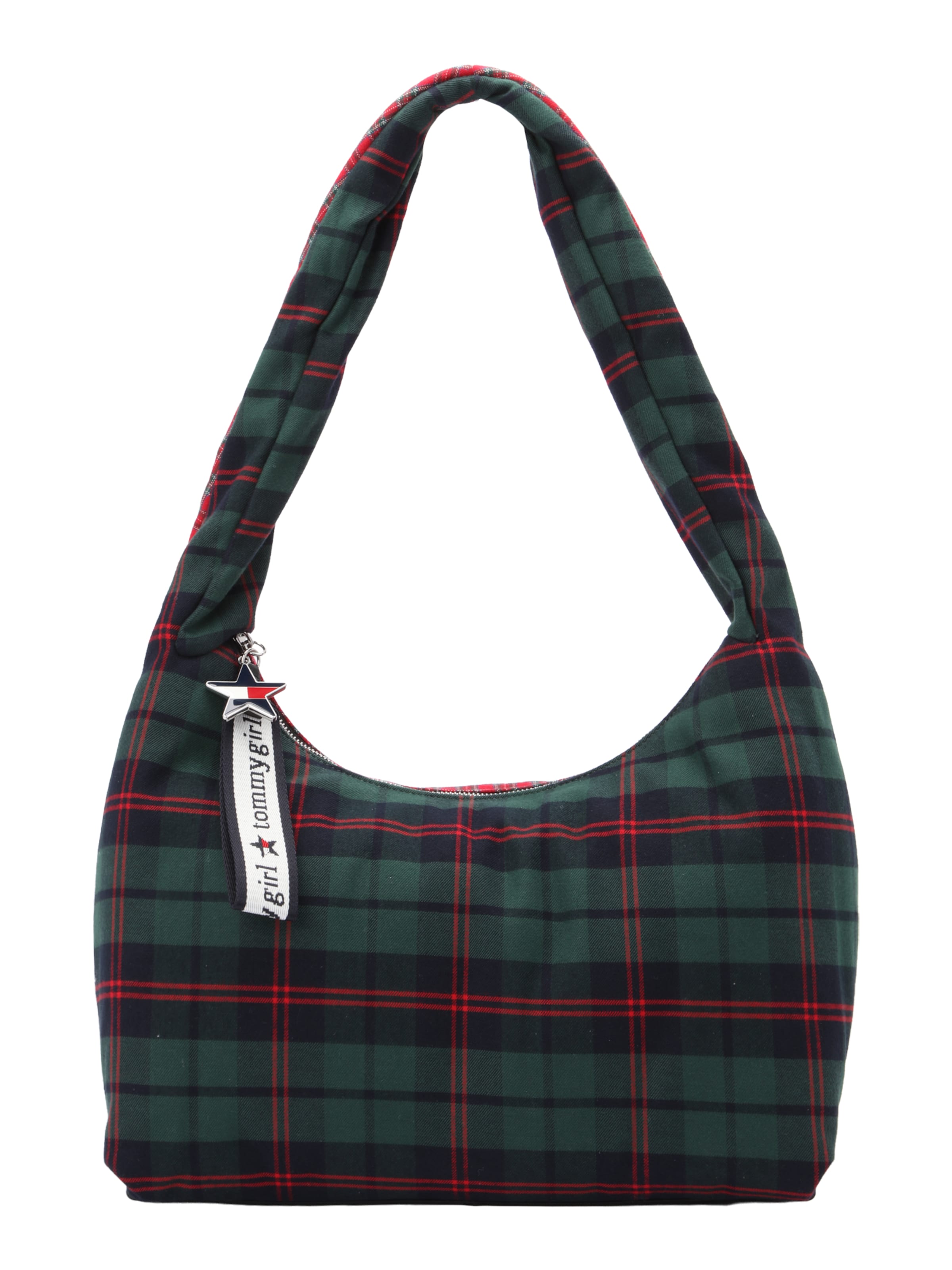 Tommy Jeans Axelremsväska i grön: framsida