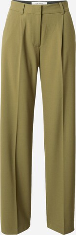 Pantalon à plis 'Vilja' Soft Rebels en vert : devant