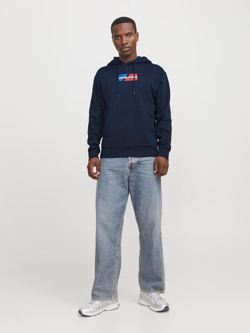 JACK & JONES Mikina 'JJECorp' – modrá