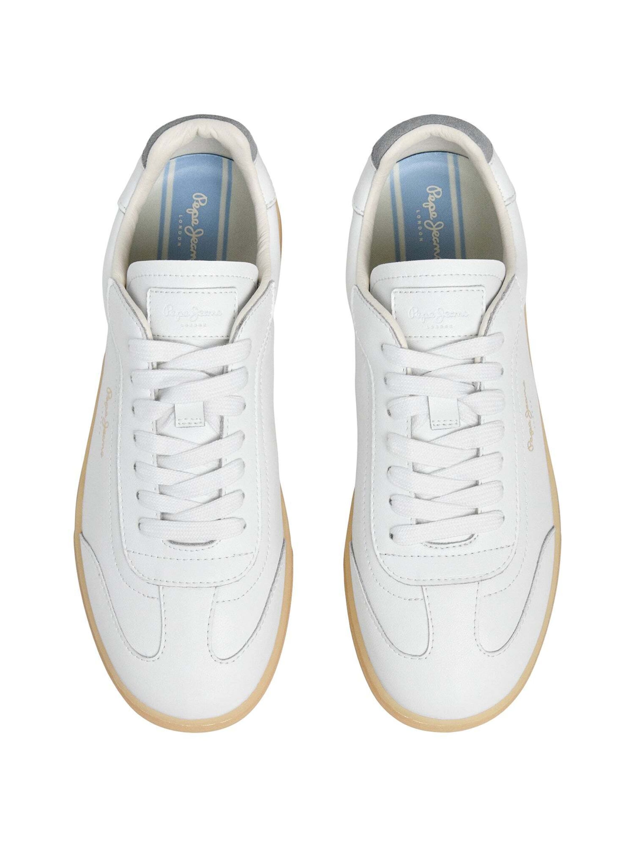 Baskets basses ' BALL PLAIN' Pepe Jeans en blanc