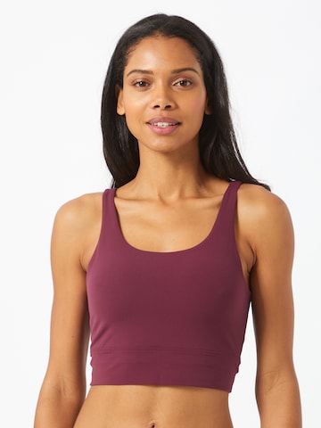 NIKE Regular Sports Bra 'Luxe' in Red: front