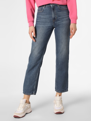 BOSS Regular Jeans ' Straight Crop 2.0 ' in Blauw: voorkant