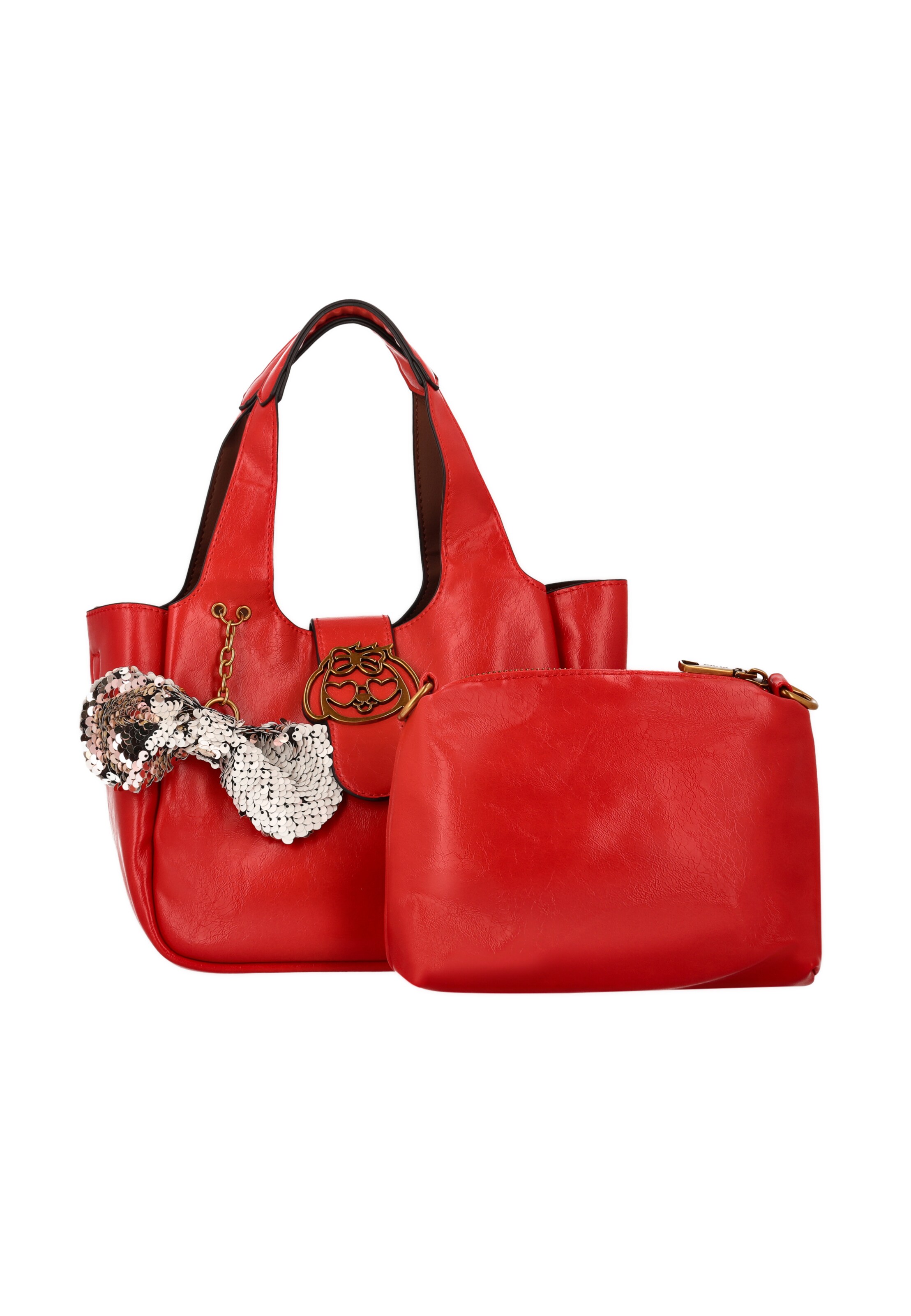 MYMO - Bolso de mano 'Pop Eyetheme' en rojo