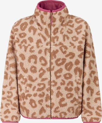 PROTEST Fleece jacket 'PRTBlond JR' in Brown: front