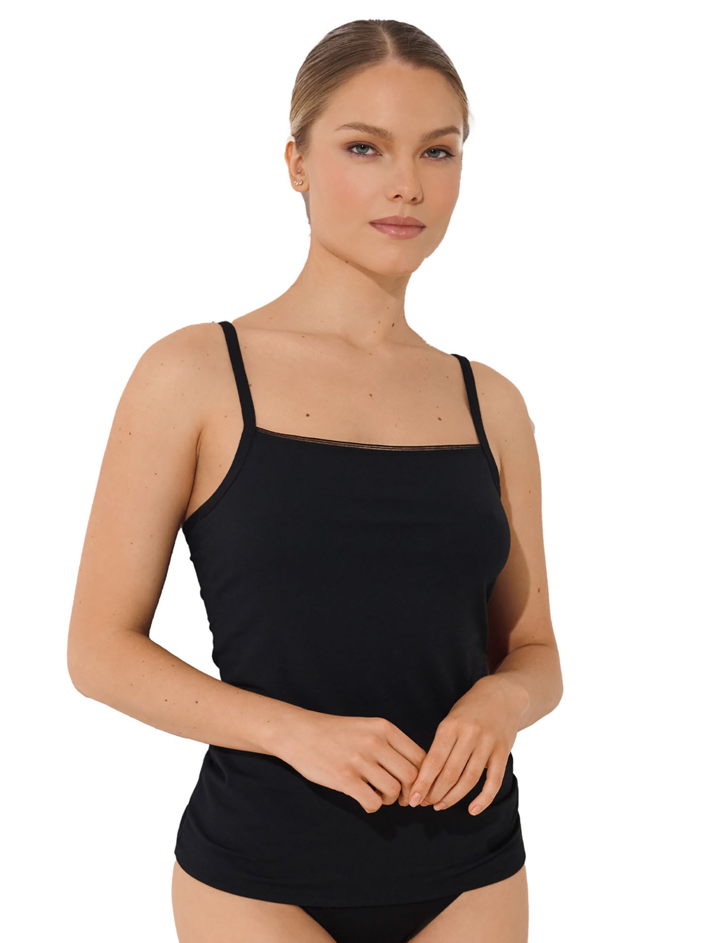 Lisca Undershirt 'Emma' in Black