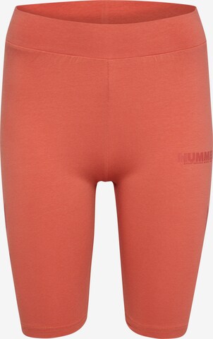 Hummel Skinny Sportbroek in Oranje: voorkant