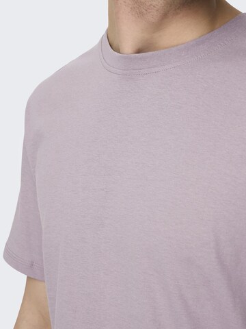 Only & Sons Shirt 'ONSMax' in Lila