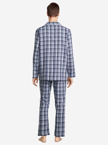 SEIDENSTICKER Pyjama lang 'Classic Twill' in Blauw