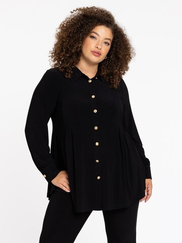 YOEK Blouse in Zwart: voorkant