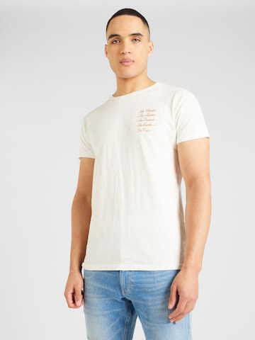 T-Shirt Derbe en blanc : devant