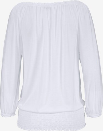 T-shirt LASCANA en blanc