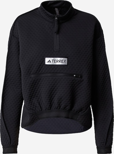 ADIDAS TERREX Пуловер 'Utilitas Fleece' в черно / бяло, Преглед на продукта