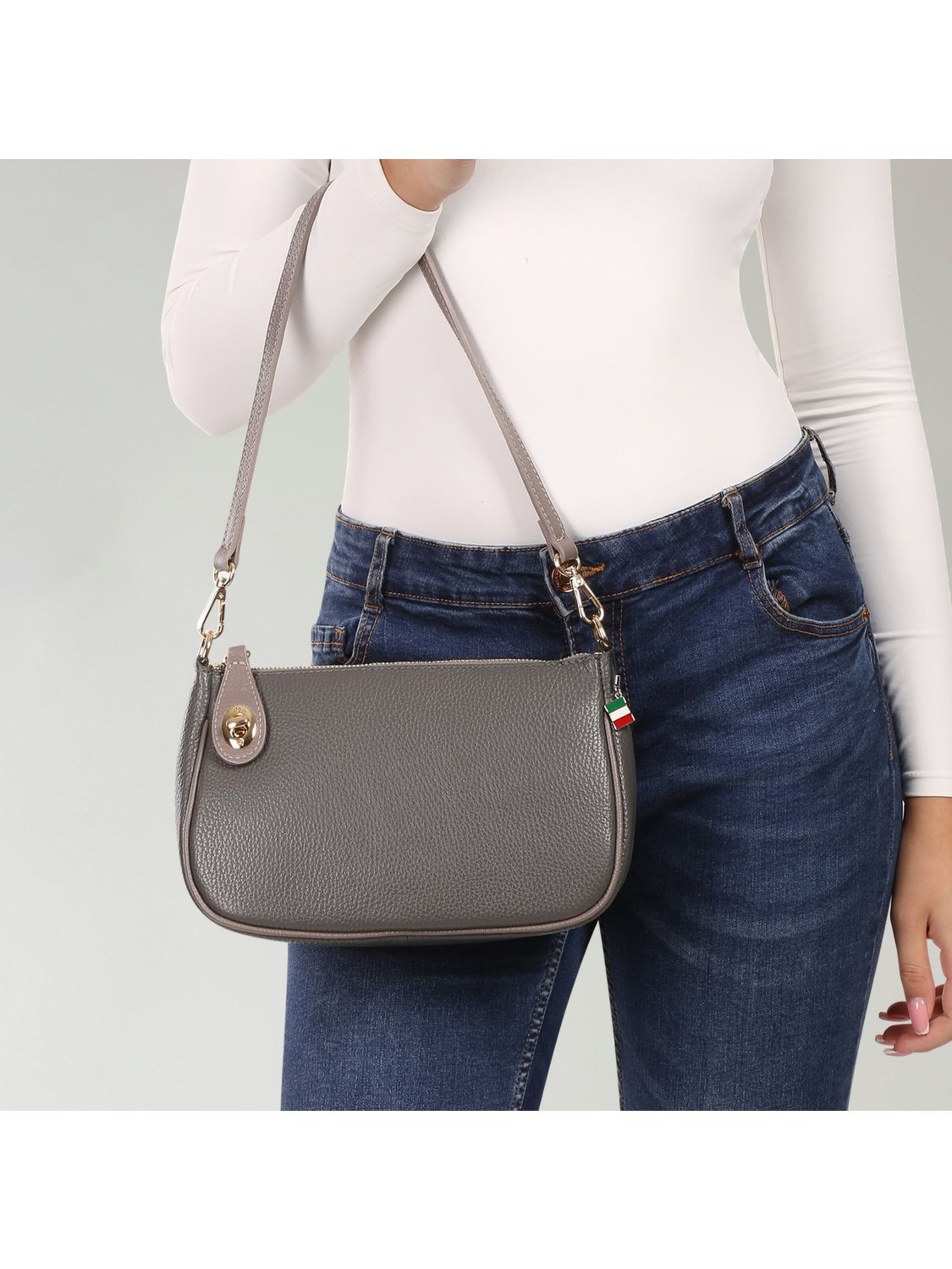 Sac bandoulière Florence en gris