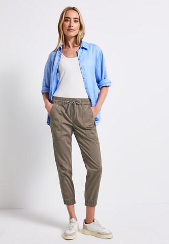 STREET ONE Slimfit Hose in Braun