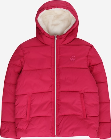 UNITED COLORS OF BENETTON Winter jacket in Pink: front