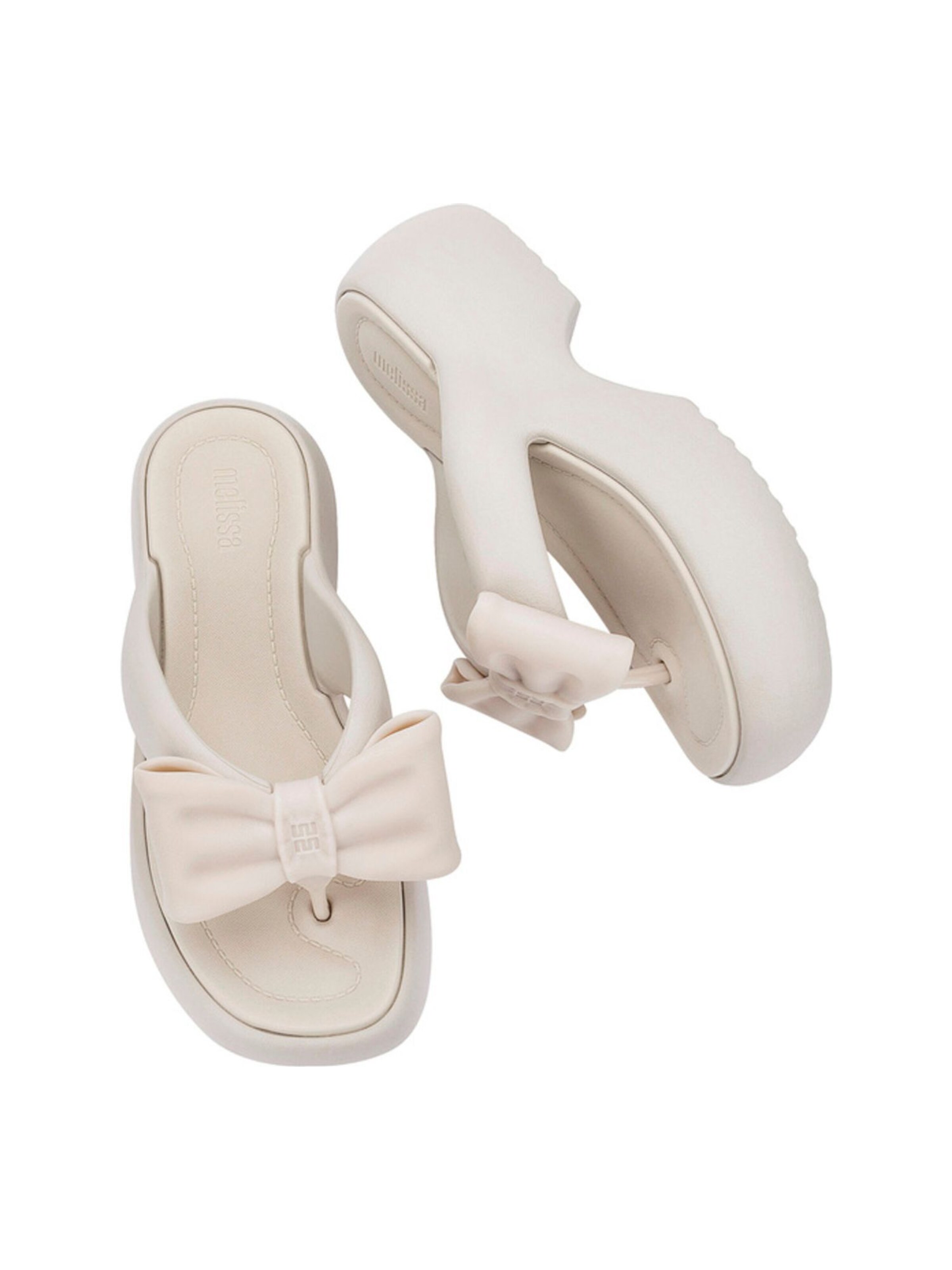 MELISSA Zehentrenner 'Free Fuzzy' in Beige