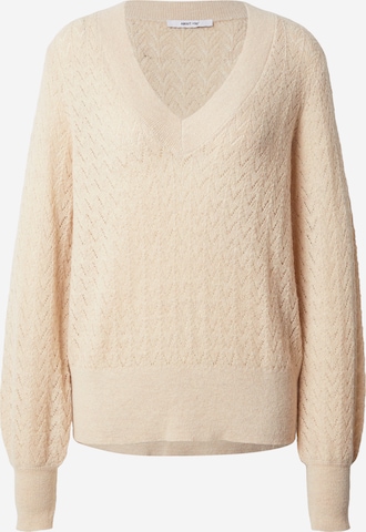 ABOUT YOU Sweter 'Iris' w kolorze beżowy: przód