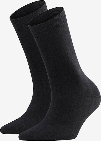 FALKE Socks in Black: front