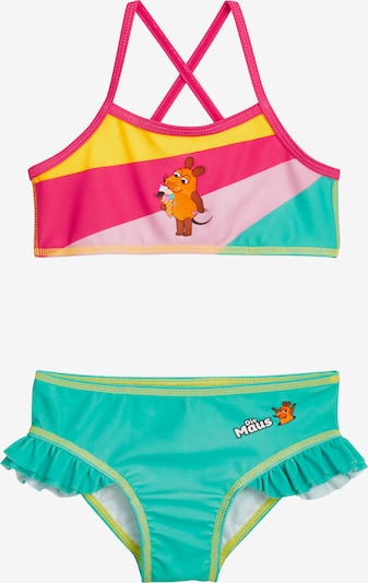 PLAYSHOES Bikini värissä keltainen / vihreä / vaaleanpunainen / vaalea pinkki, Tuotenäkymä